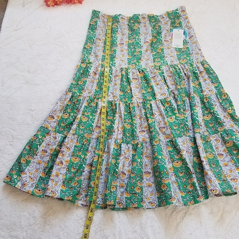 RHODE x Target 2-Piece Set Outfit Whimsical Floral Crop Top & Midi Skirt - Picture 5 of 10